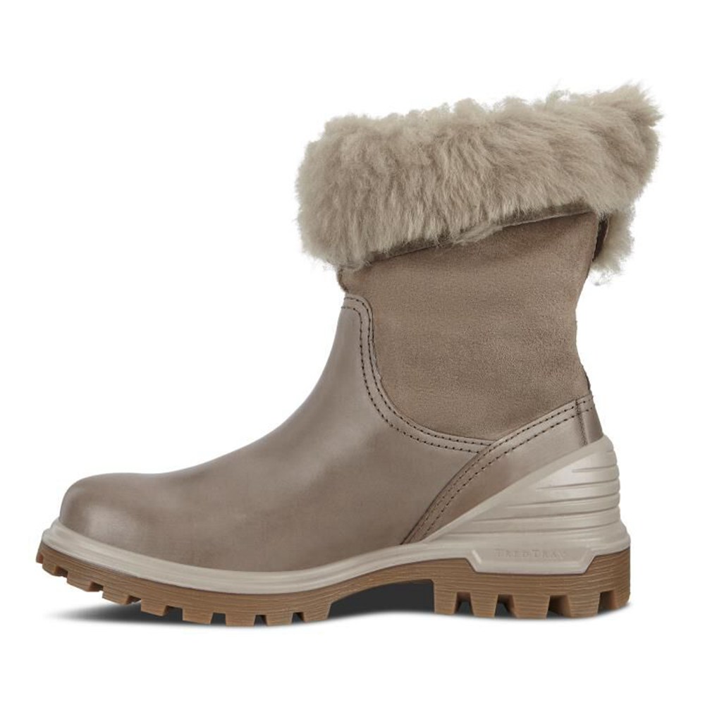 Womens Boots - ECCO Tredtray Mid-Cut Slip-On - Grey - 8043ZTJVG